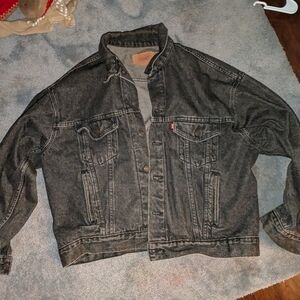 Levi's Black Denim Jacket 90s